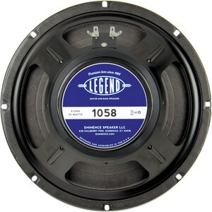 Main product image for Eminence Legend 1058 10" Guitar Speaker 8 Ohm 290-476